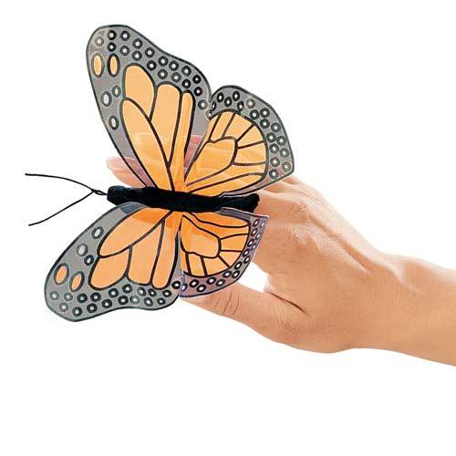 [3579] Mini Monarch Butterfly Finger Puppet