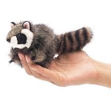 [4852] Mini Raccoon Finger Puppet