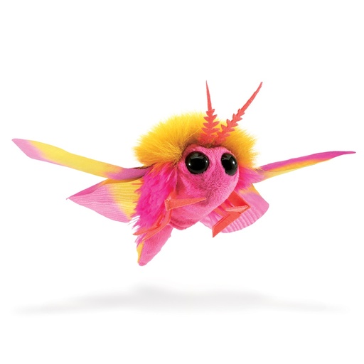[16665] Mini Rosy Maple Moth Finger Puppet