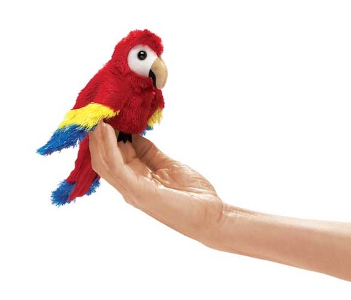 [16341] Mini Scarlet Macaw Finger Puppet