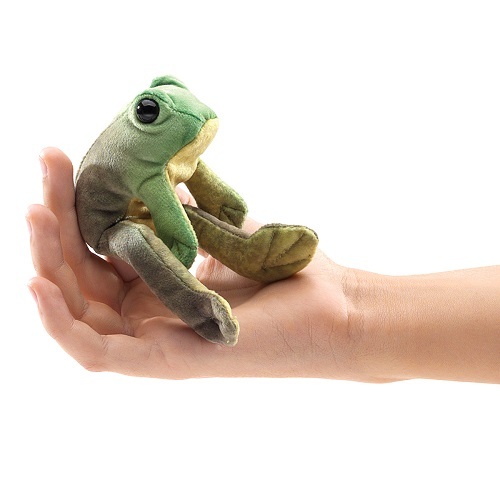 [10369] Mini Sitting Frog Finger Puppet