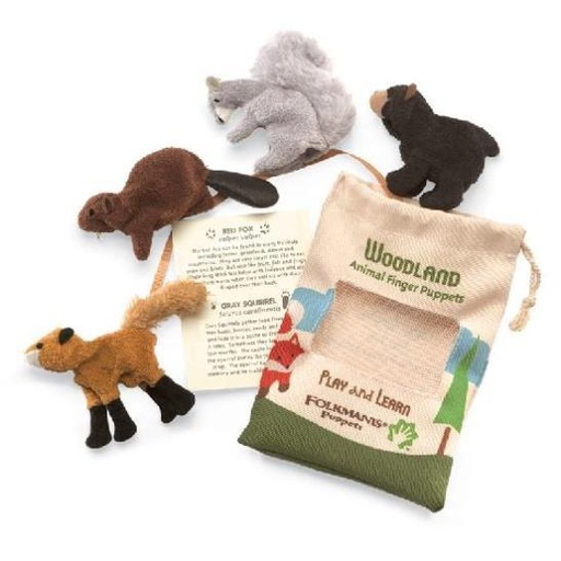 [9002] Mini Woodland Animal Set - Finger Puppets