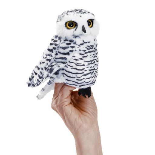 [17025] Small Snowy Owl Hand Puppet