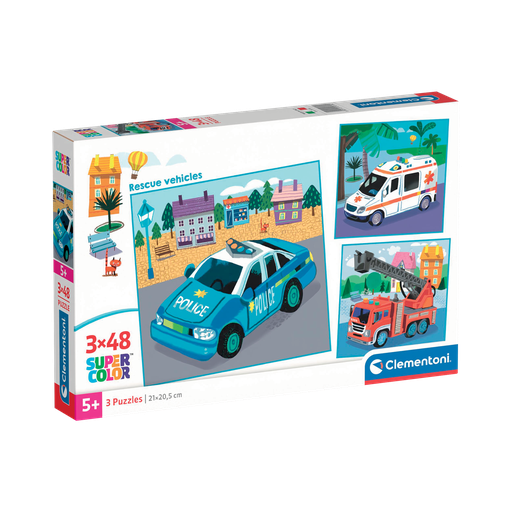 [17351] 3x48pc Rescue Vehicles