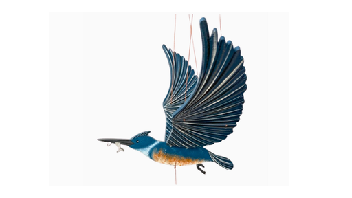 [17066] Belted Kingfisher - Flying Bird Mobile