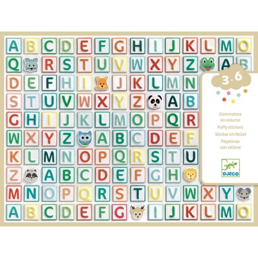 [14882] Alphabet Stickers (Puffy Stickers)