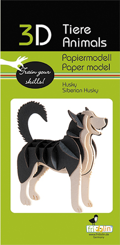 [12413] Husky 3-D Paper Model