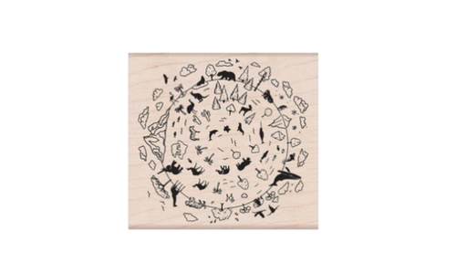 [13428] Natural Wonders of the World Rubber Stamp