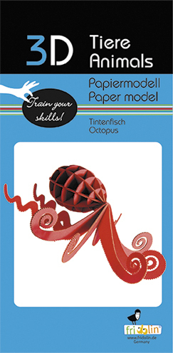 [13375] Octopus, 3-D Paper Model