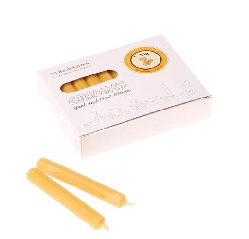[11553] Candles - 10% Beeswax, Amber, 90% Paraffin