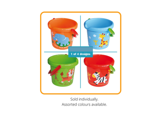 [3792] Bucket with Decoration 7"