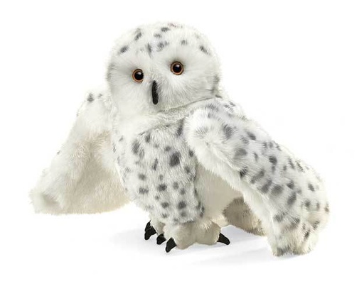 [4833] Snowy Owl Puppet Large
