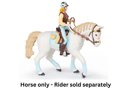 [14438] Trendy Riding Women's Horse - Blue