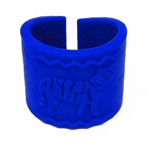 [6059] Blue Tiger Arm Band Tactile