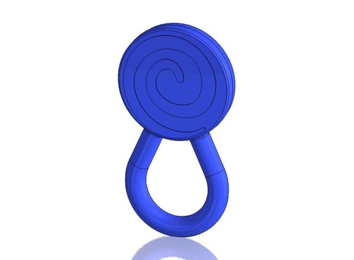 [8706] Swirl Blue Mint Chew LOLLI