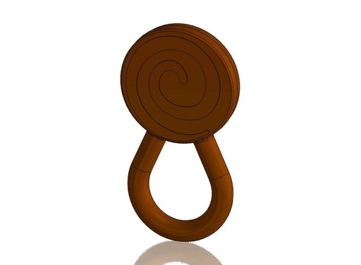 [8708] Swirl Chocolate Chew LOLLI