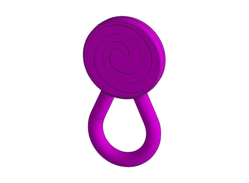 [8709] Swirl Grape Purple Chew LOLLI