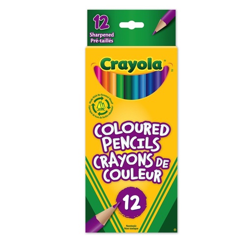 [9753] Crayola Coloured Pencils, 12 Count
