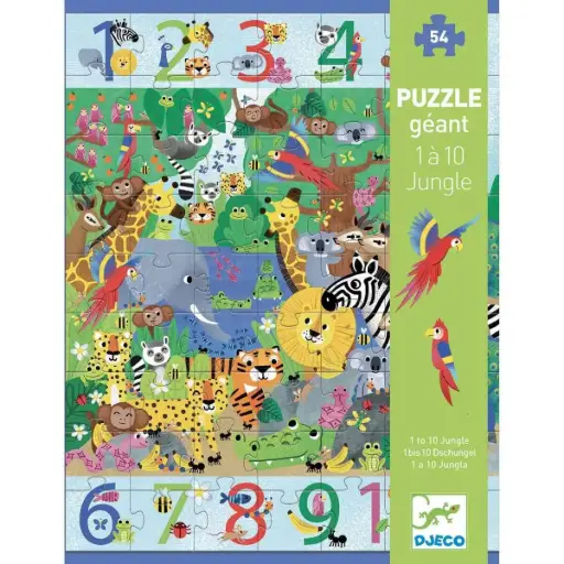 [18030] 54pc Giant 1-to-10 Jungle Puzzle