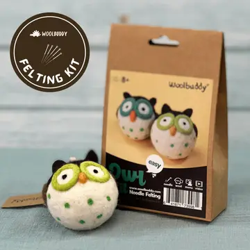 [18124] Needle Felting Owl Kit