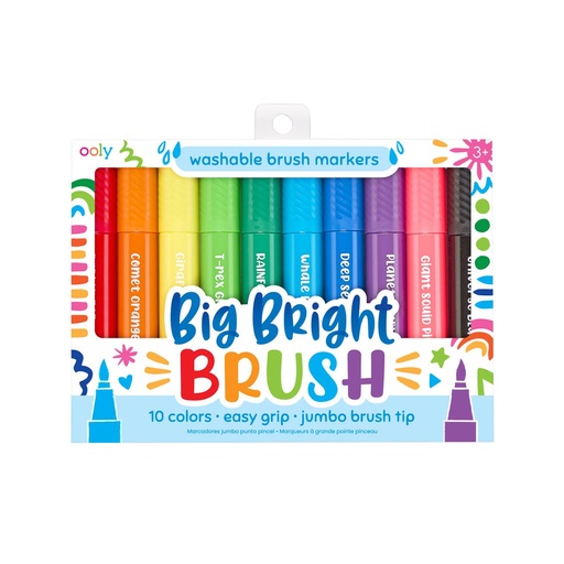 [19242] Big Bright Brush Markers - 10pk