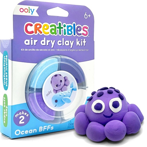 [19256] Creatibles D.I.Y. Air-Dry Clay Kit: Ocean BFFs