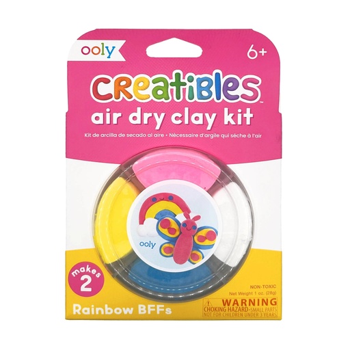 [19258] Creatibles D.I.Y. Air-Dry Clay Kit: Rainbow BFFs