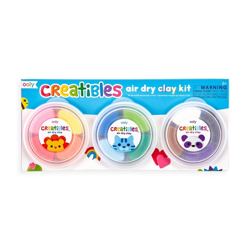 [16681] Creatibles DIY Air Dry Clay Kit - Set of 12