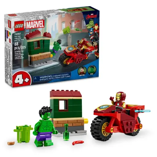 [19863] Iron Man with Bike and The Hulk 76287