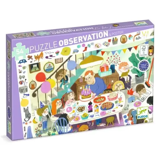 [19909] 54pc Observation Puzzle - Birthday Party