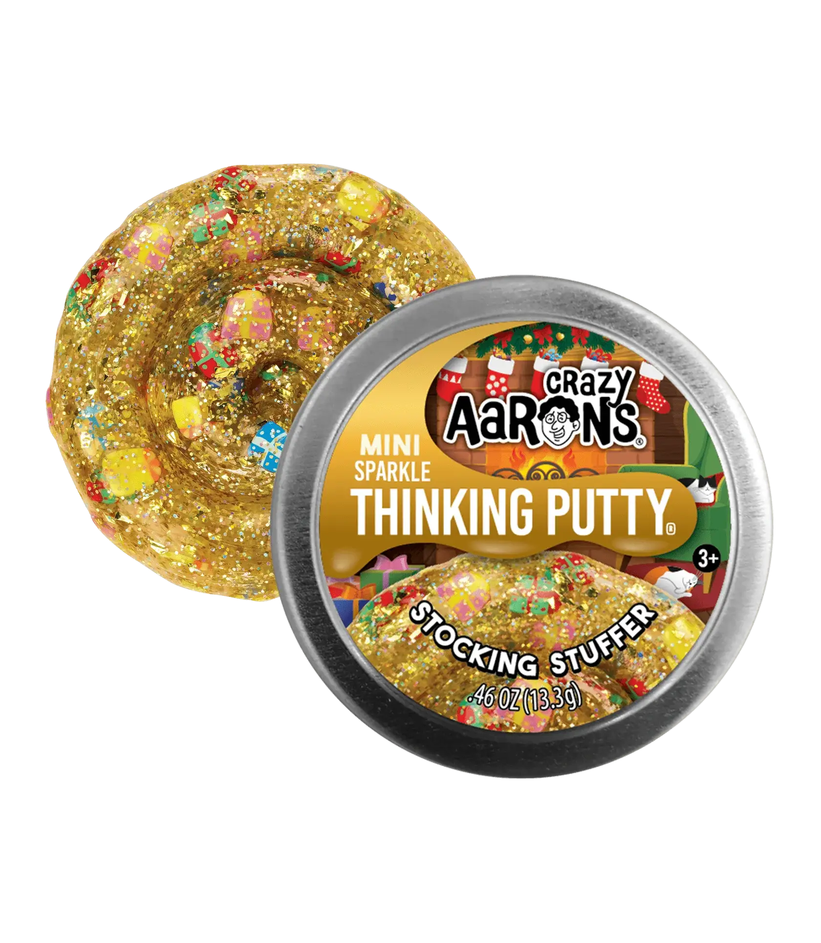 [20437] Mini Stocking Stuffer- 2" Thinking Putty Tin