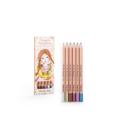 [21307] 6 Metallic Colouring Pencils