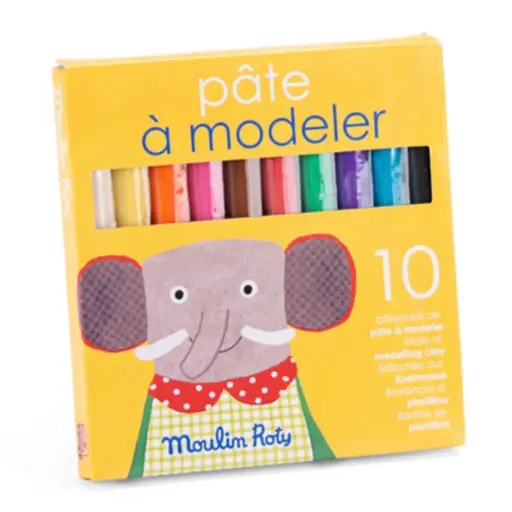 [21459] 10 Sticks of Modelling Clay - Moulin Roty